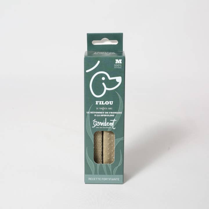 Evident - Vente Os à mâcher – chien - FILOU - Bâtonnet(s) de fromage à mâcher à la spiruline