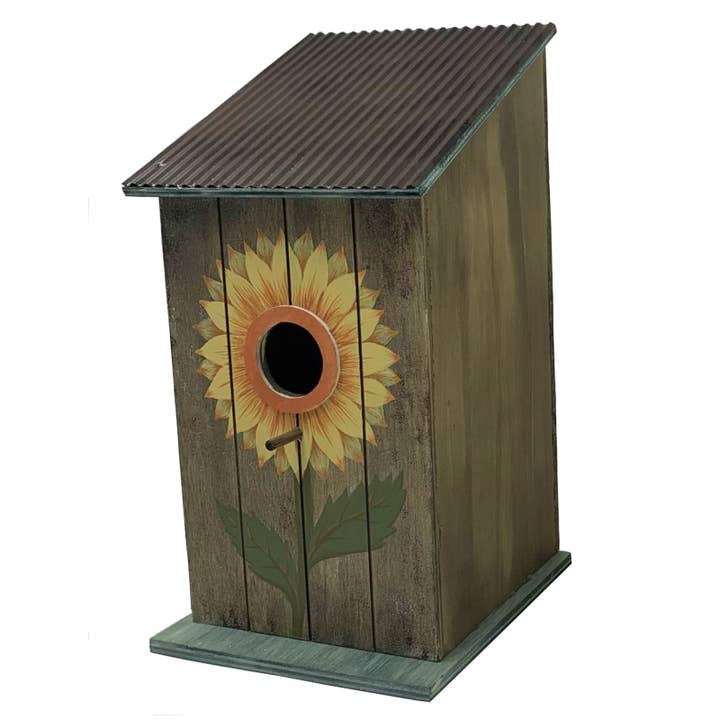 Santa’s Workshop Inc. - Wholesale Bird House - 12" Sunflower Bird House