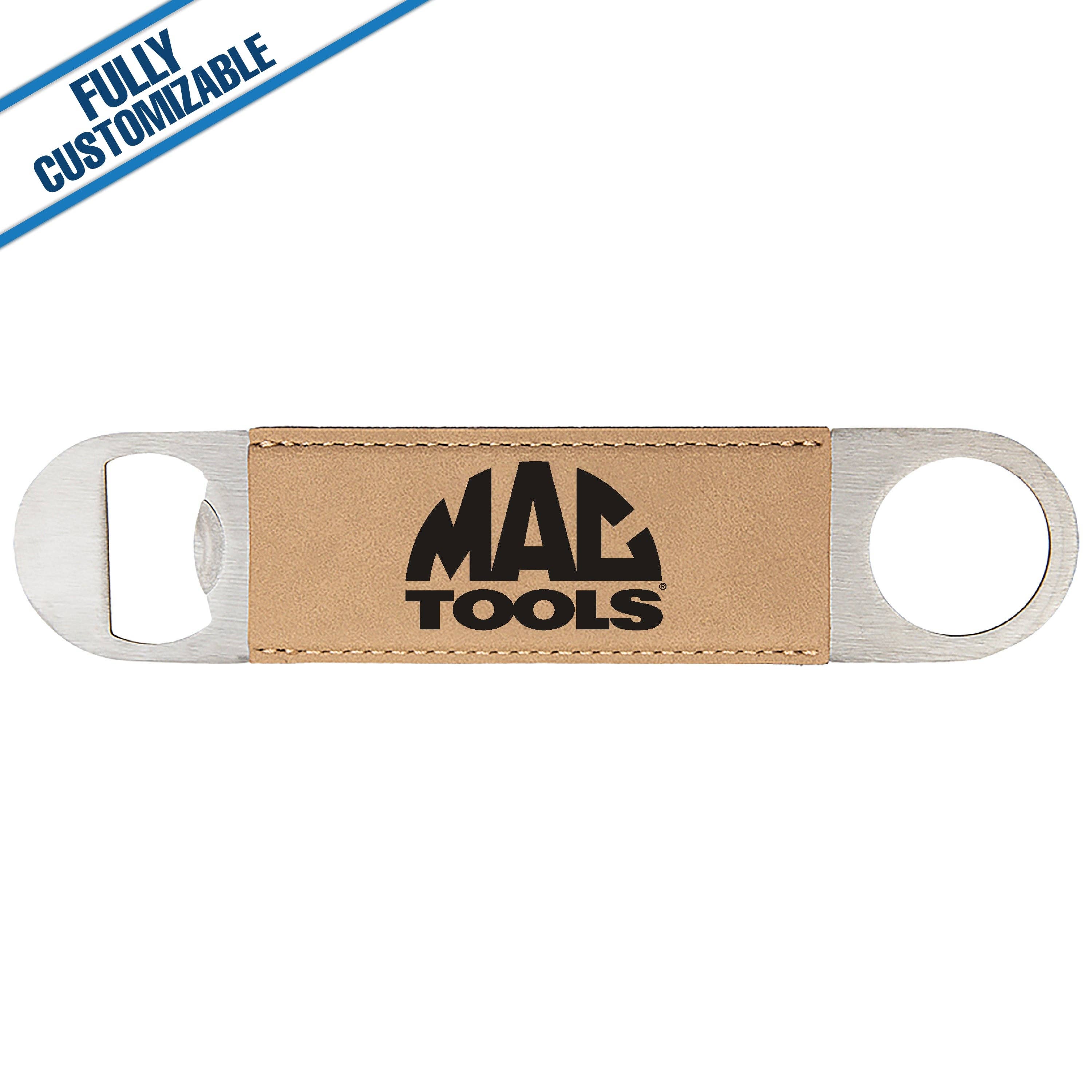 GiftWorksPlus - Wholesale Bottle/Wine Opener - Engraved Leatherette Grip Bottle Opener - Fully Customizable2