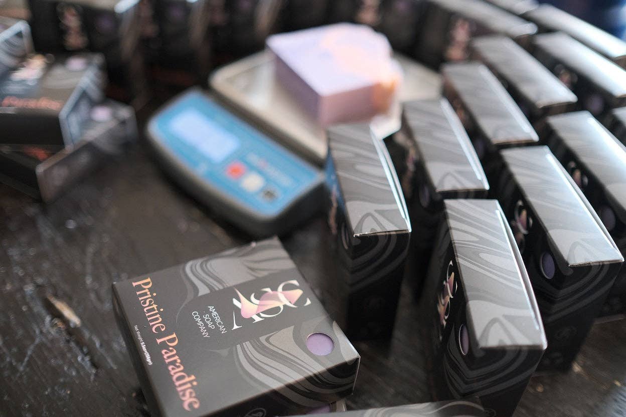 American Soap Company, LLC - Vente Pains de savon - Barre de savon artisanale de luxe parfumée Pristine Paradise7