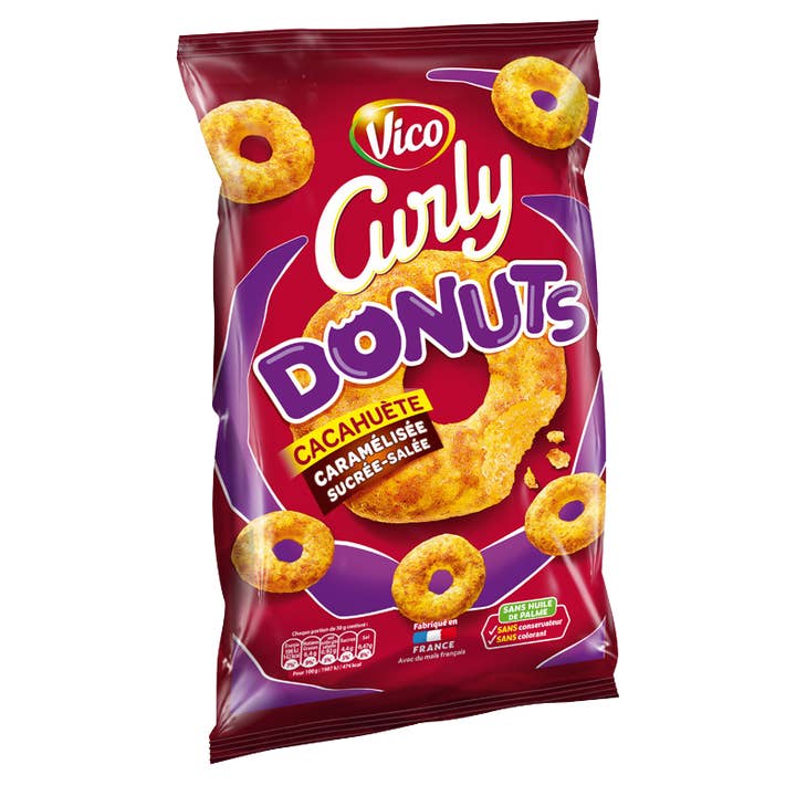 VICO Curly Donuts Cacahuète Caramélisée for wholesale by 123bonbon