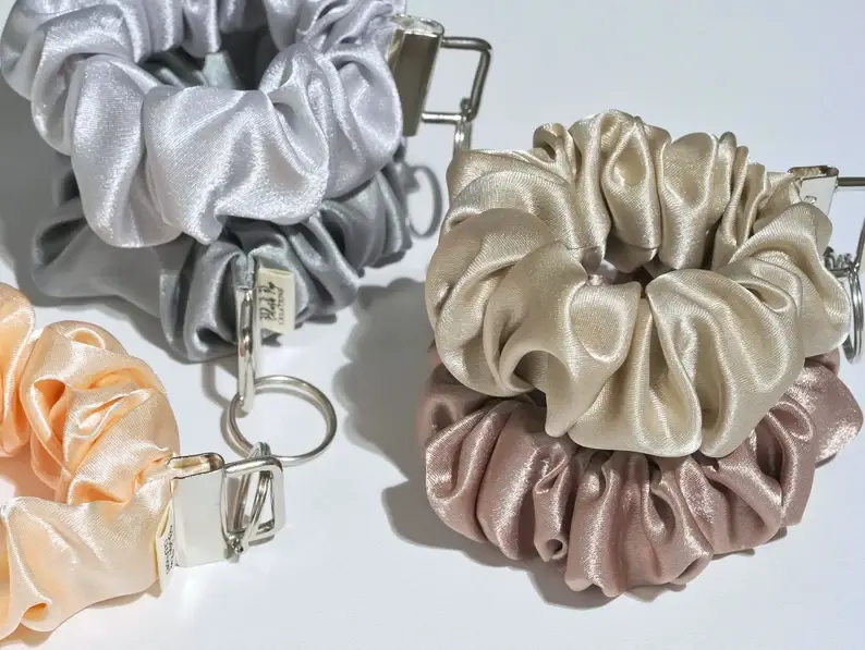 Blush Pop Creations - Wholesale Keychain - Women's - SCRUNCHIE WRISTLET KEYCHAIN - Choose Your Favourite Colors5