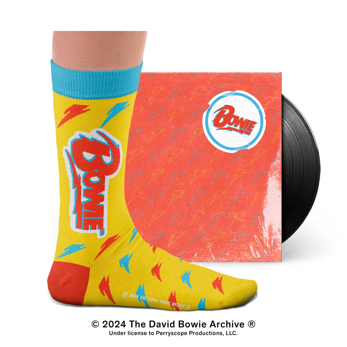 Sock Affairs - Wholesale Socks - Unisex - David Bowie Lightning Yellow Socks0