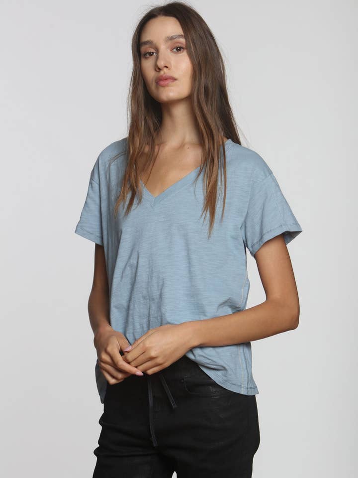 Rebel BF Vee - Denim for wholesale by Label + Thread