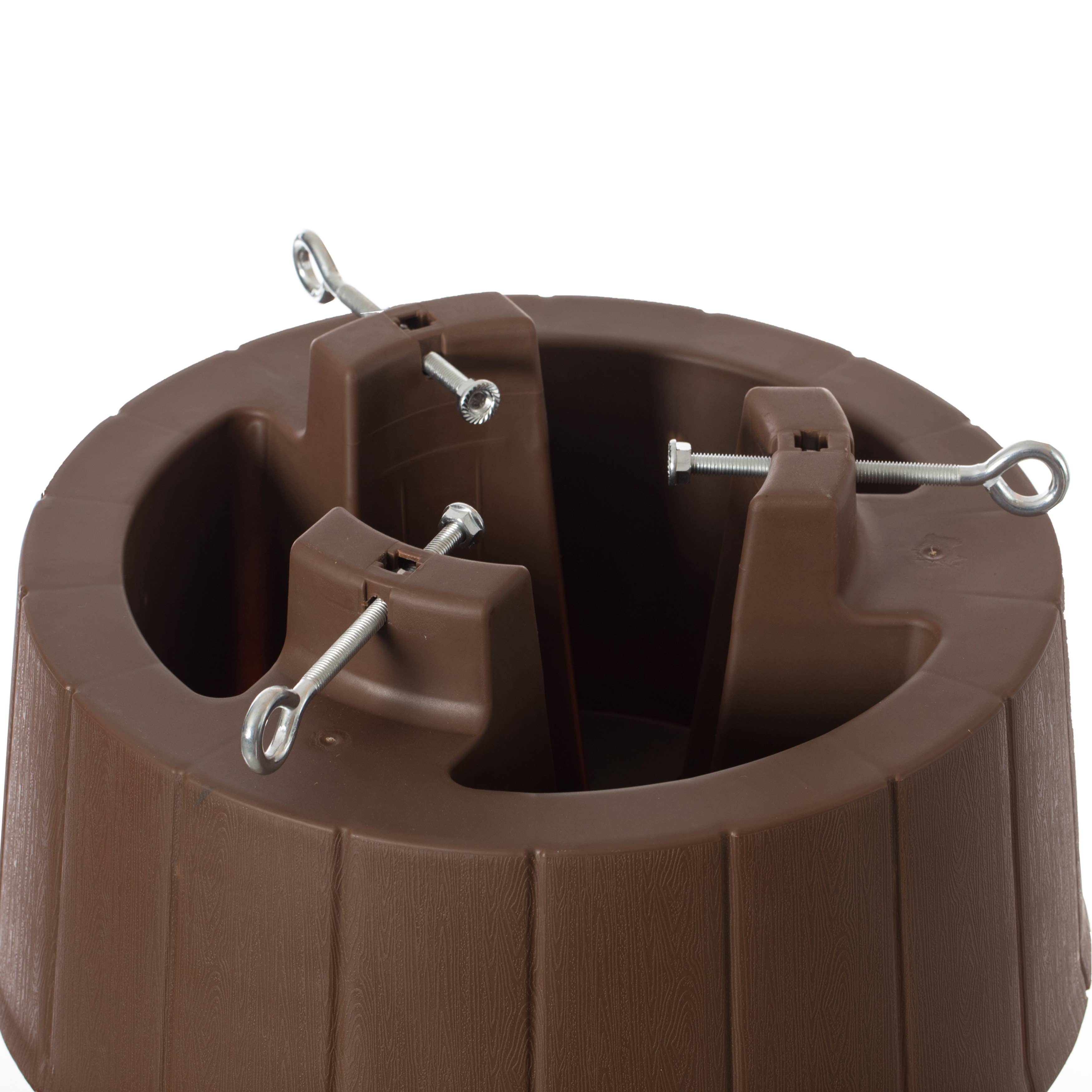 Quickway Imports - Vente Décoration de Noël - Support de sapin de Noël en plastique avec fermeture à vis8