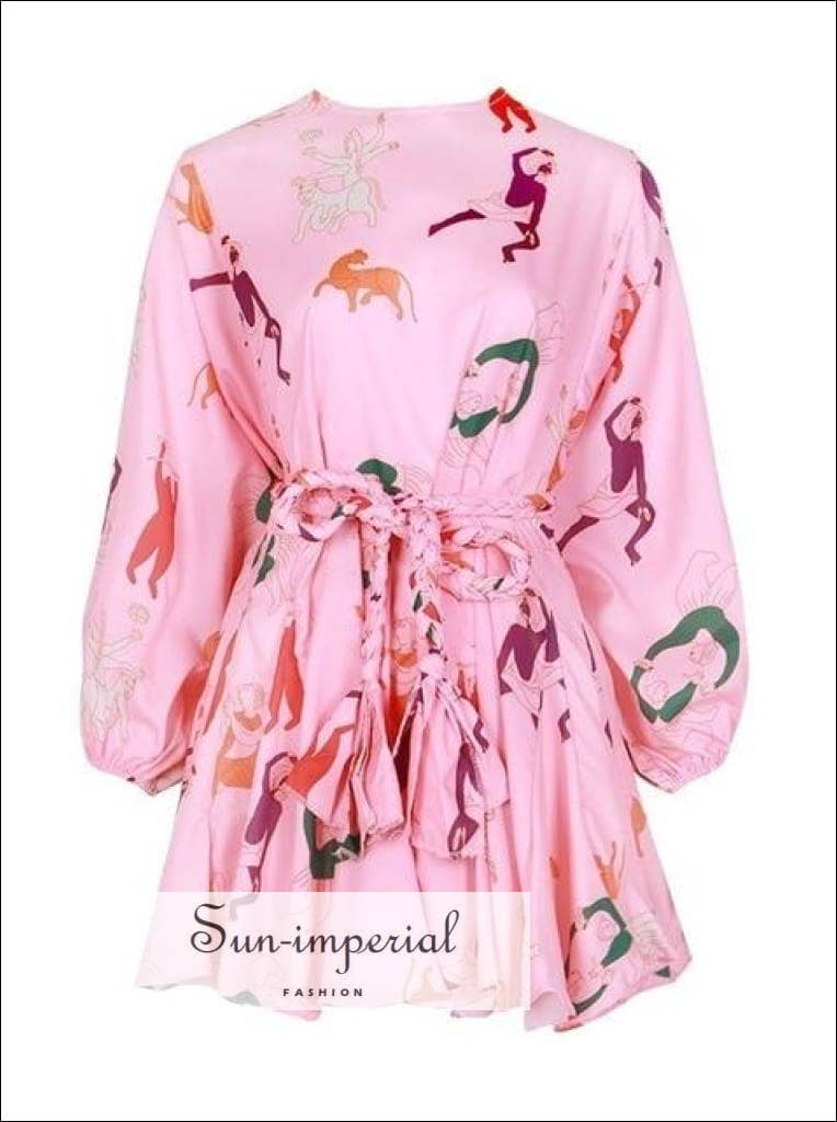 Print  Tia Dress in Worship - Women Spring A-line Tie Dye Dress for wholesale on Faire0