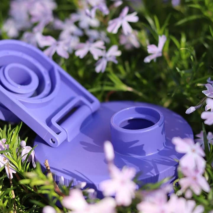 Brewing America - Wholesale Pitcher - Glass Mason Jar Pitcher with Pour Lid - Azure Standard Jar, 2 Quart (64 oz) Wide Mouth, Violet Purple 1-Pack4