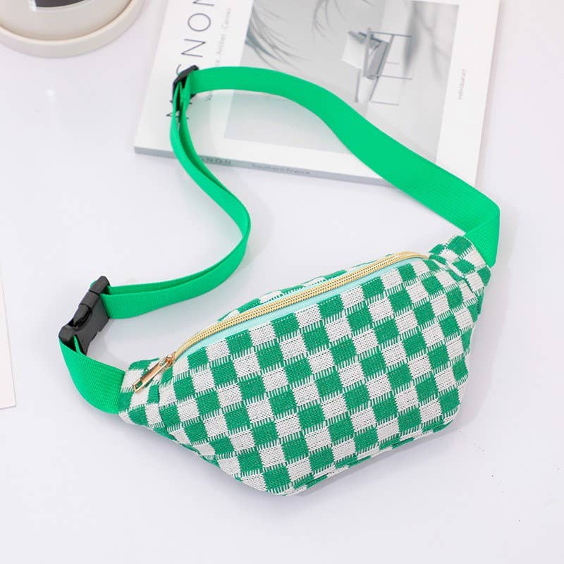 JOSSLYN by wall to wall - Vendita all'ingrosso Borsa a tracolla - Unisex - Marsupio a tracolla checkered regolabile | 40P5457