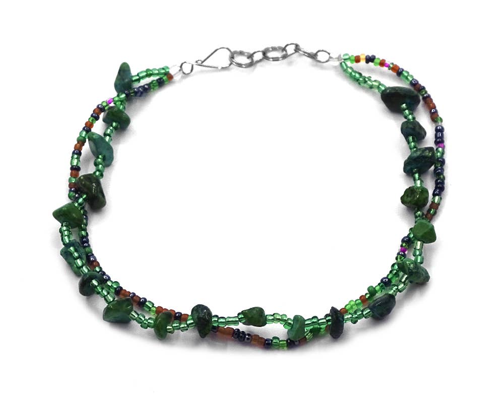 Pichincha - Vente Bracelets de cheville - Bracelet de cheville multibrins à perles Chip Stone4