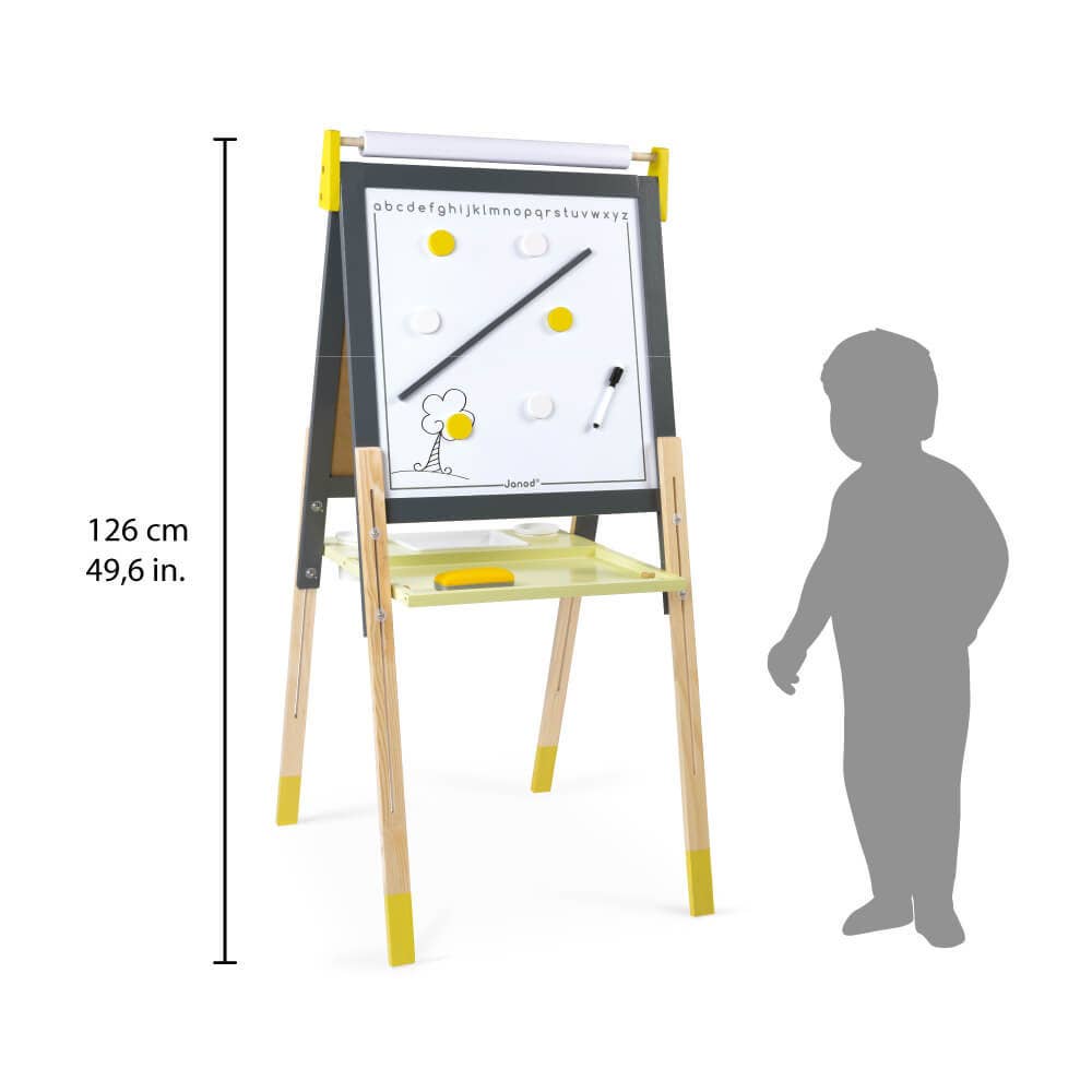 Juratoys - Wholesale Easel - Grey/Yellow Adjustable Easel3