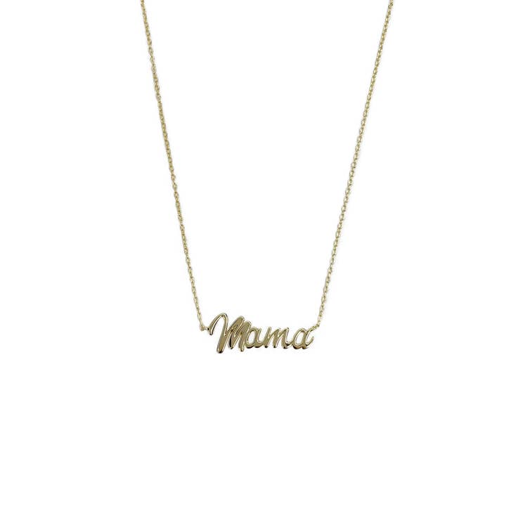 Mama Gold Necklace for wholesale by Spitfire Girl