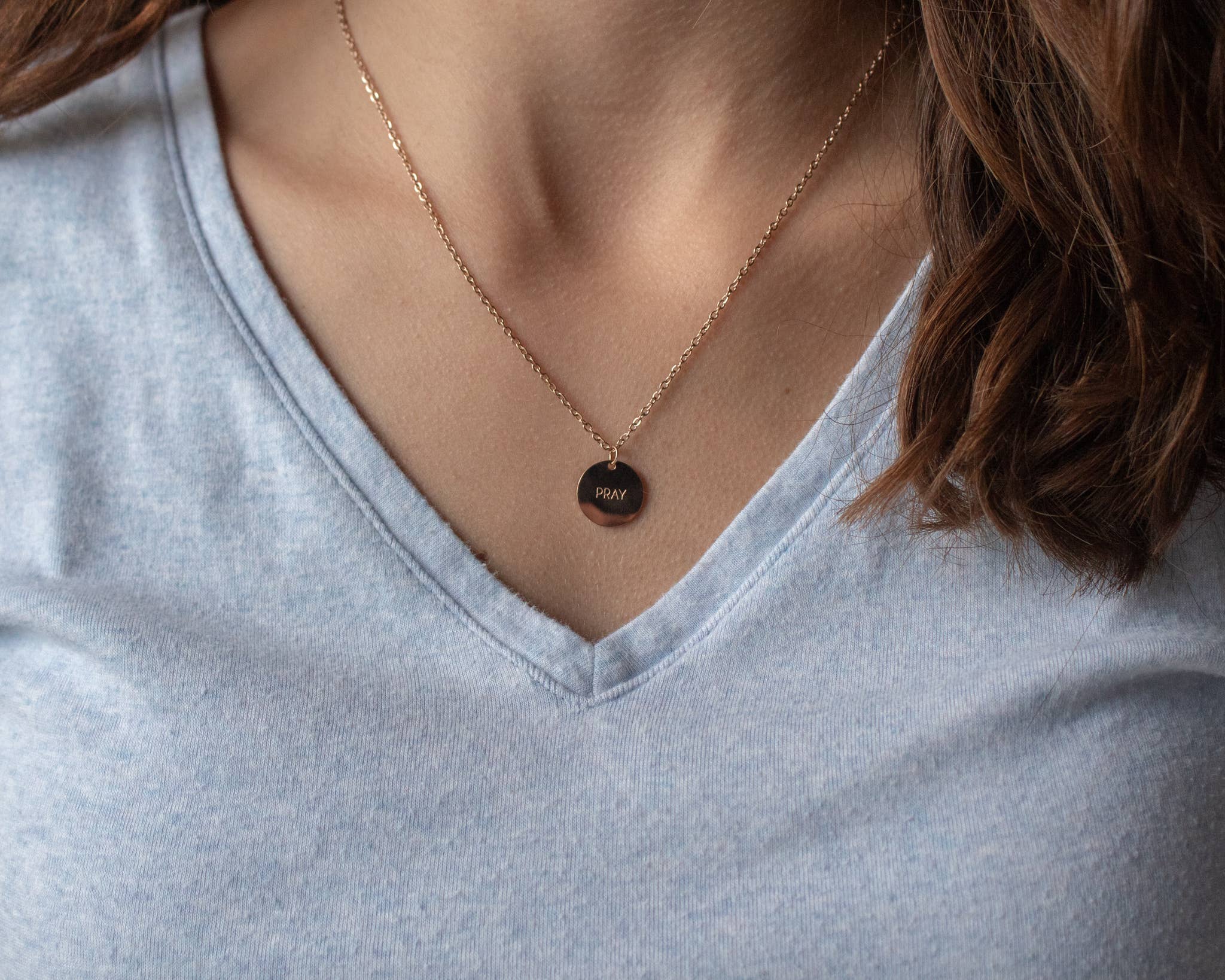 The Vintage Sparrow - Wholesale Pendant/Charm Necklace - Pray Pendant8