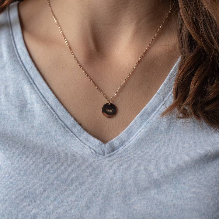 The Vintage Sparrow - Wholesale Pendant/Charm Necklace - Pray Pendant8