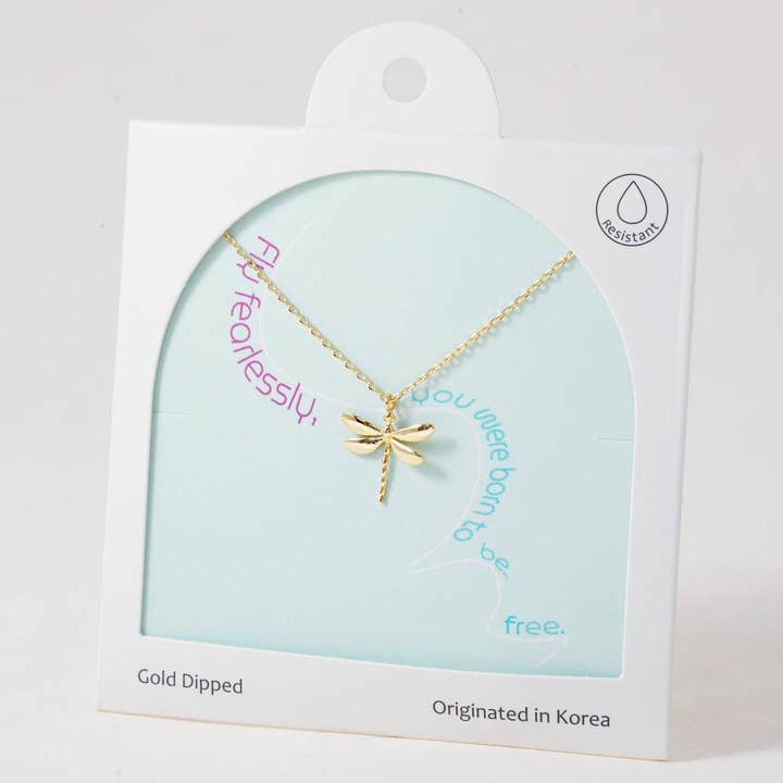 Dragonfly Dreams, necklace for wholesale by INKI STUDIO