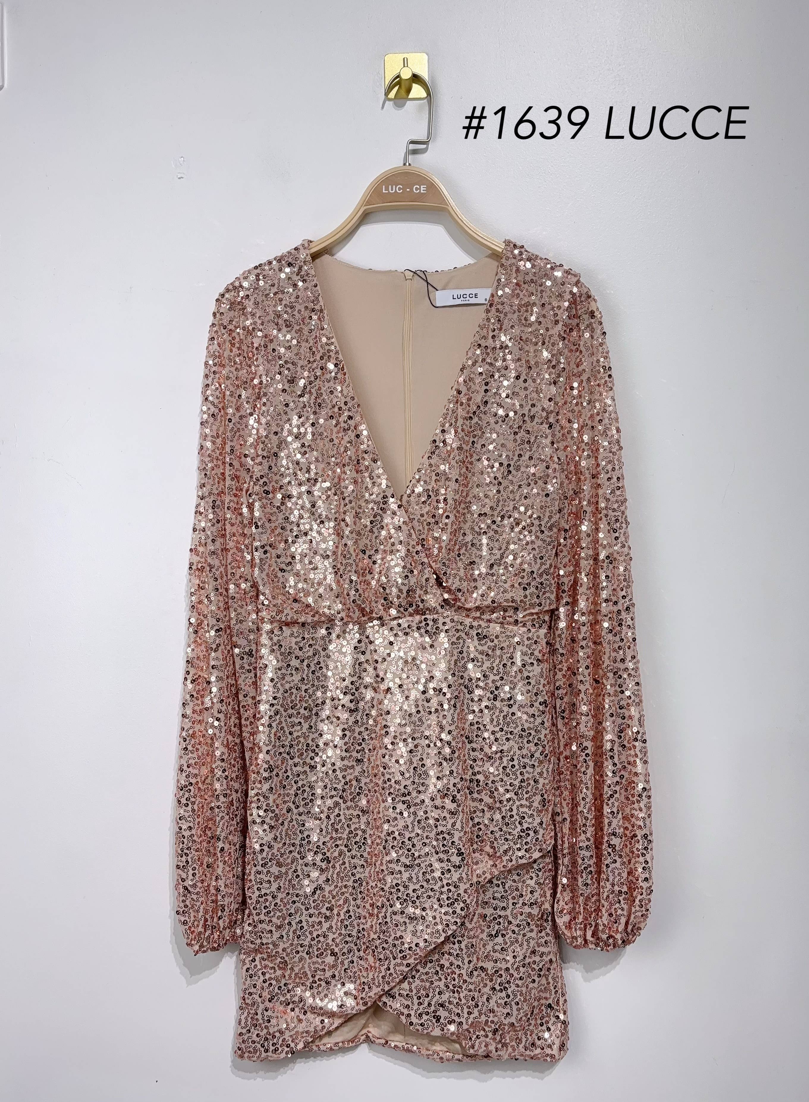 LUCCE – Großhandel Kleid – Damen – Langärmliges Paillettenkleid - 16396