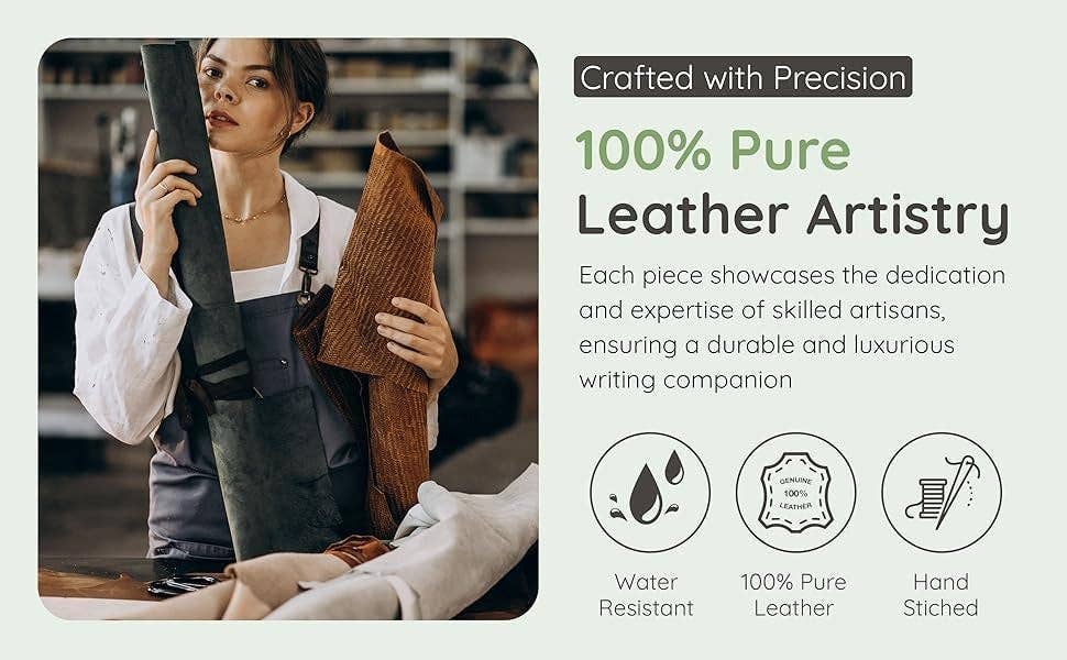 Tuzech Leather – wholesale Journal och dagbok – TUZECH läderklätt anteckningsbok med grimoirestil och ojämna kanter för män och kvinnor124