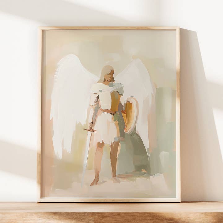 Reap+Sow – wholesale Art print – St Michael the Archangel modern art print4