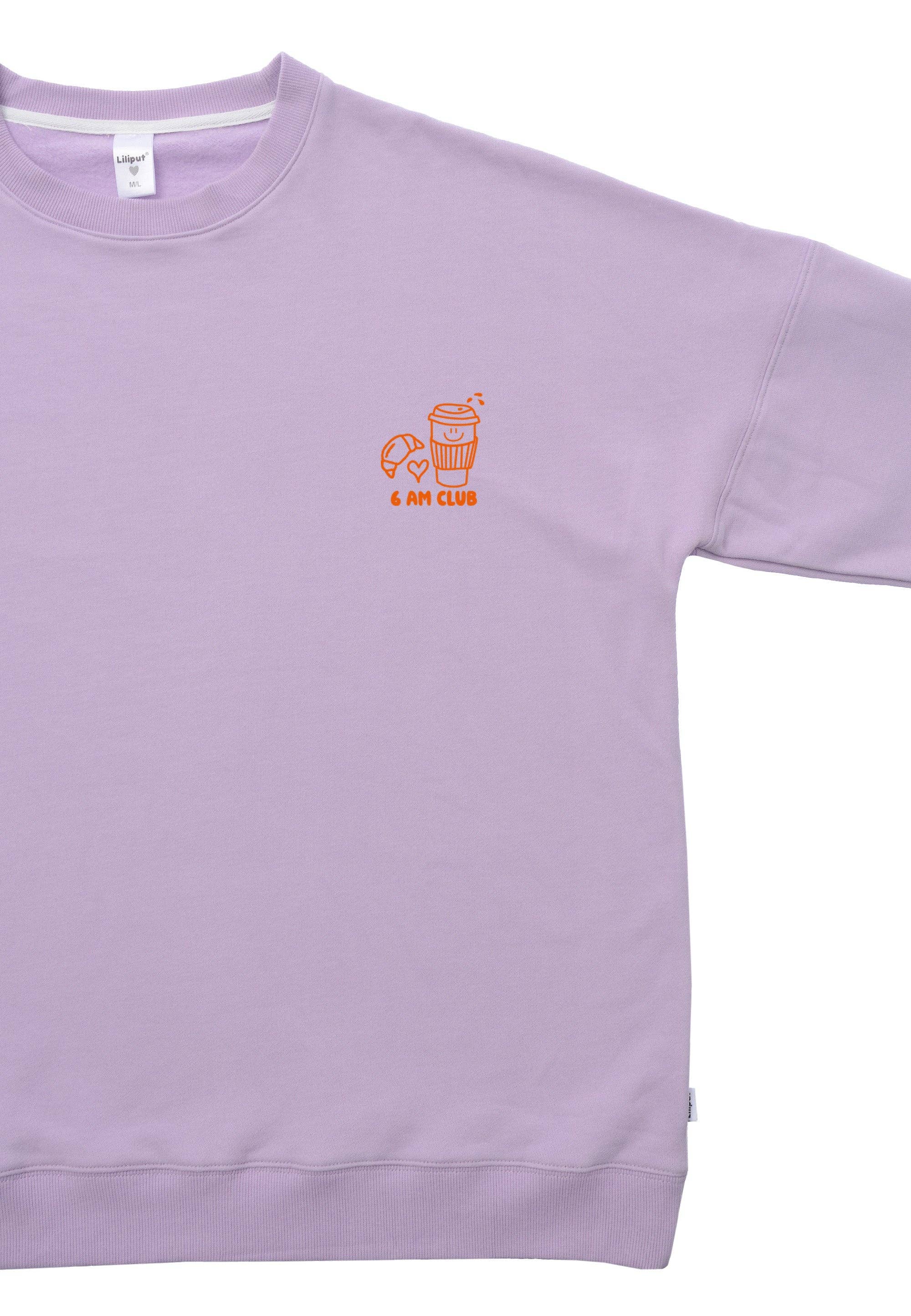 Liliput – wholesale Sweatshirt med tryck - Dam – Adult Sweatshirt Coffee before Chaos i ljungfärg5