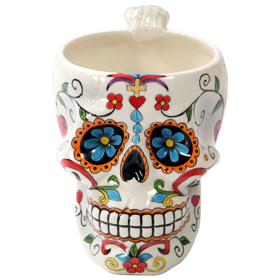 Pacific Trading - Wholesale Coffee Mug - Day of the Dead Sugar Skull Mug0