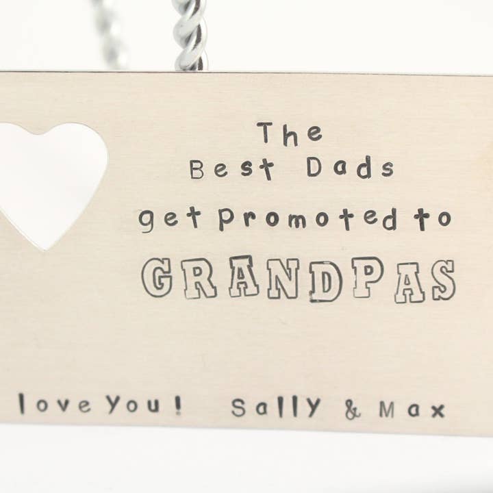 Inserto per Portafoglio in Metallo Personalizzato per Papà/Nonno per la vendita all'ingrosso da parte di The Silver Diva