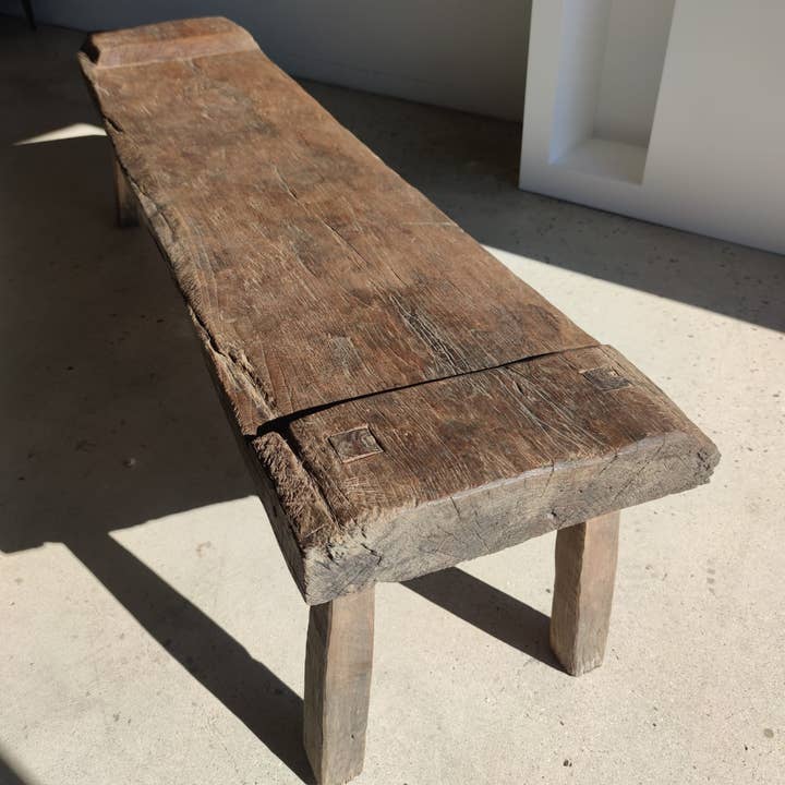 Office Objets - Wholesale Bench - Very large antique teak bench H:50cm L:2m0682