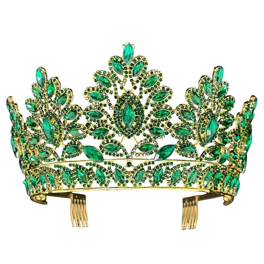 Diacly - Wholesale Tiara - Women's - Sophisticated Flower Marquise Rhinestone Tiara1