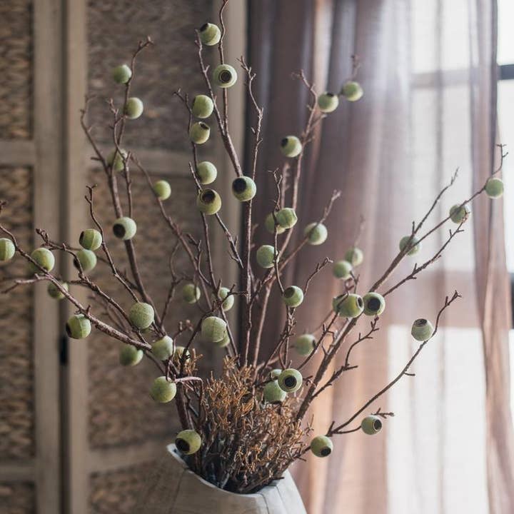 Rustic Reach - Wholesale Artificial Plant - Artificial Kou Li Stem in Green 34" Tall1