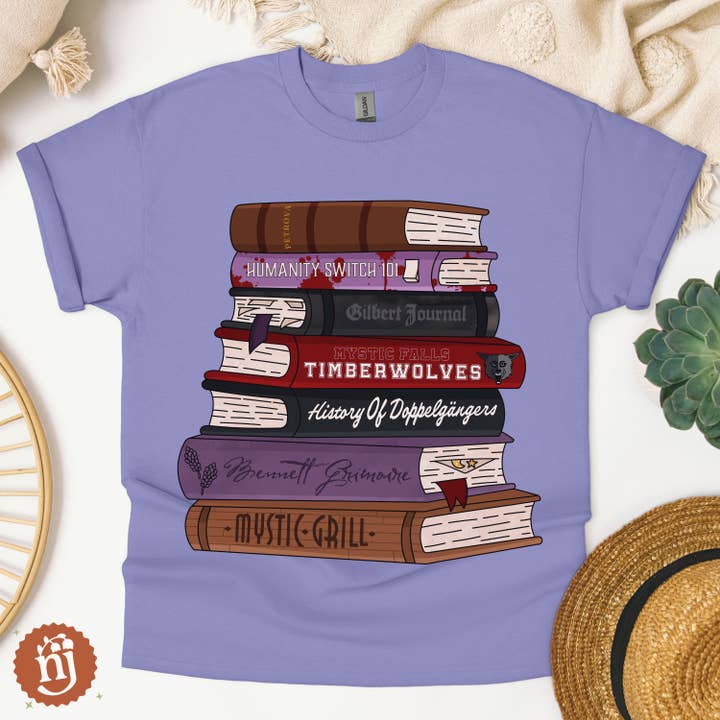 Nearly June Design Co - Wholesale T-Shirt (Graphic) - Unisex - TVD The Vampire Diaries Inspired Bookstack8