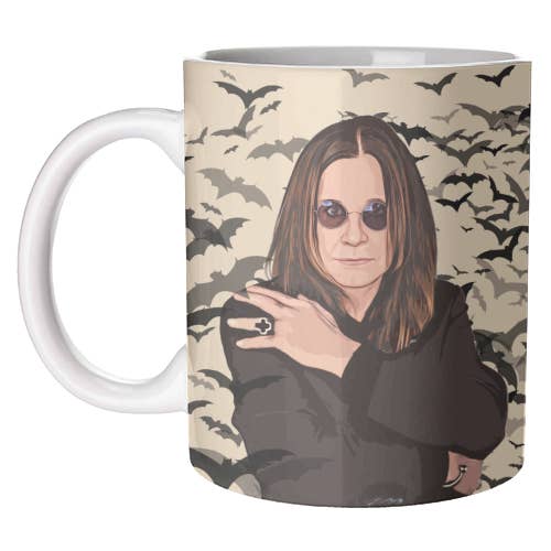 ART WOW – wholesale Coffee mug – Mugs 'Ozzy & Bats' by DOLLY WOLFE