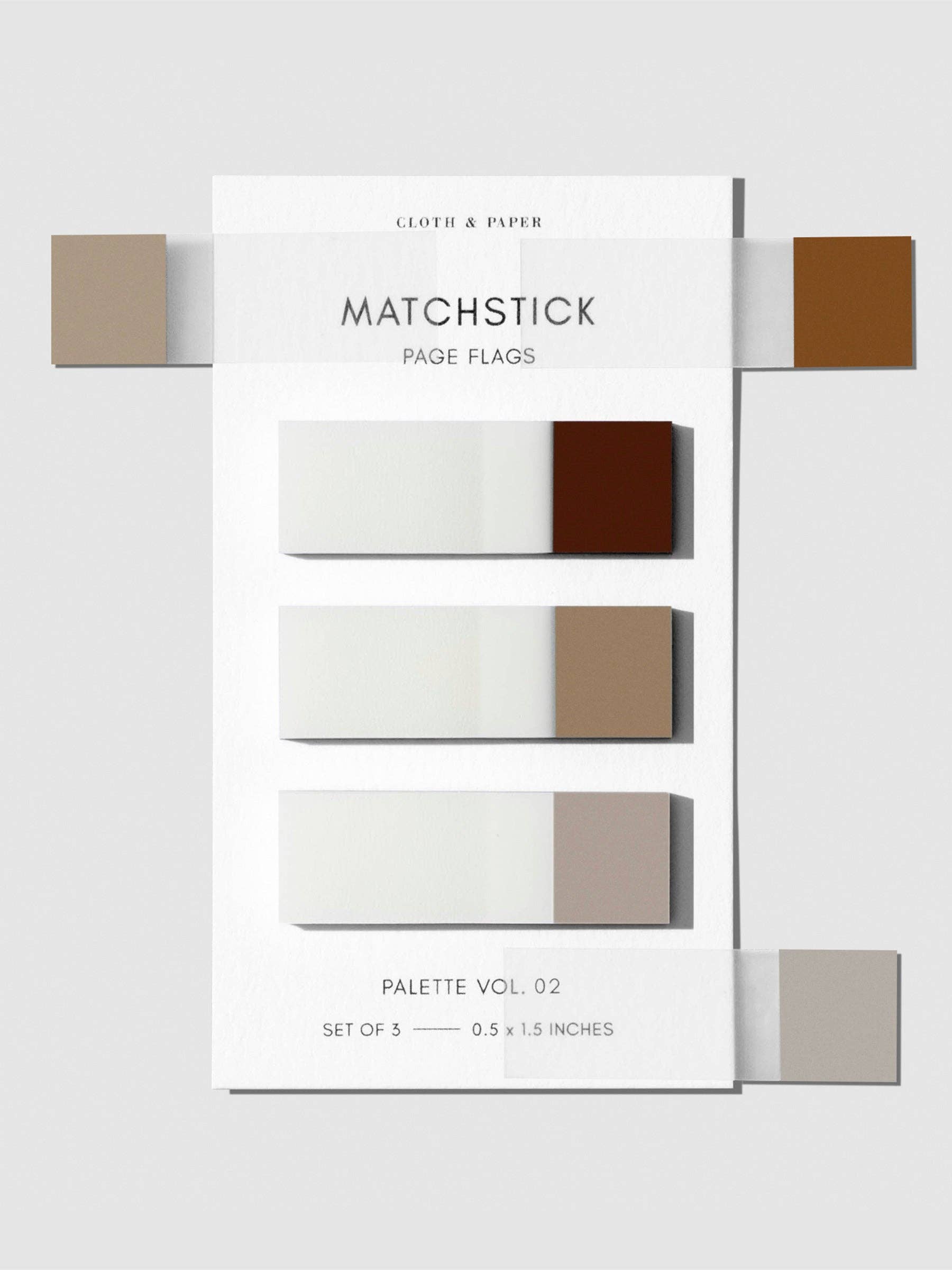Cloth & Paper – Engroshandel Klistermærke – Matchstick Side Flag Sæt7