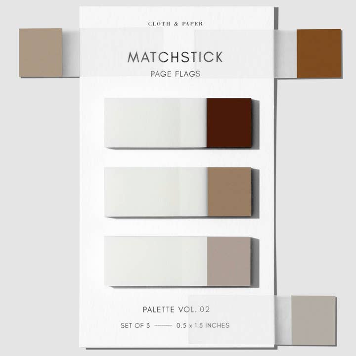 Cloth & Paper – Engroshandel Klistermærke – Matchstick Side Flag Sæt7