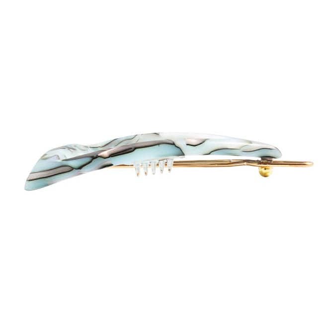 France Luxe/L. Erickson - Wholesale Barrette - Women's - Triangle Cutout Tige Boule - Classic