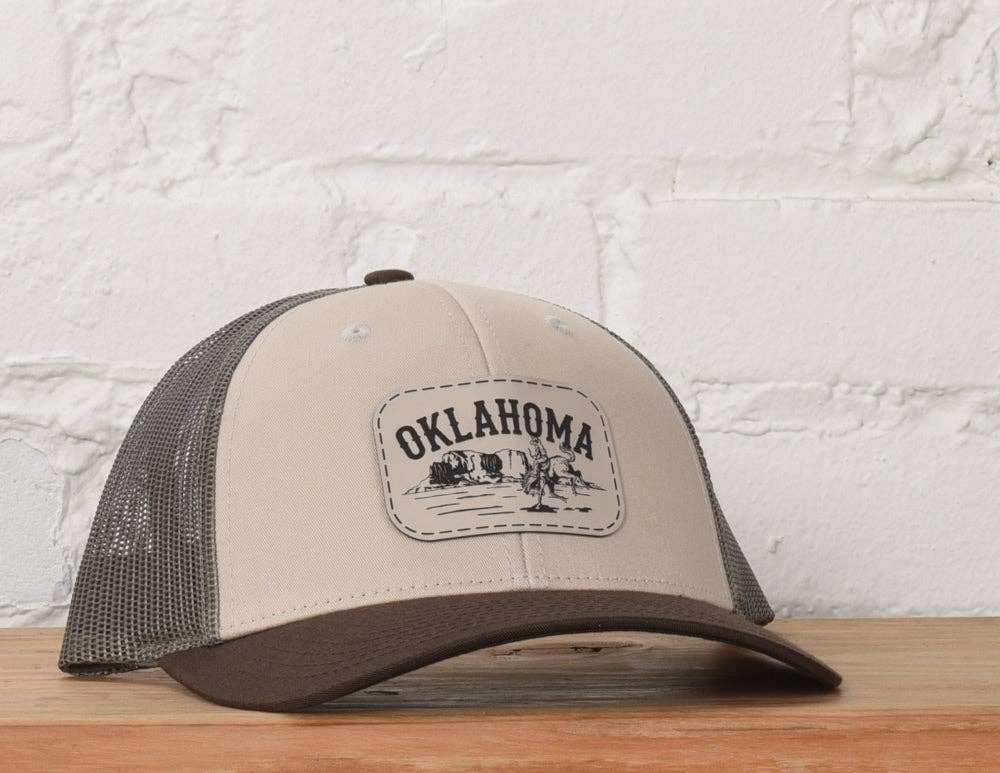 Classic State - Wholesale Trucker Hat - Unisex - Oklahoma Cowboy Snapback Hat1