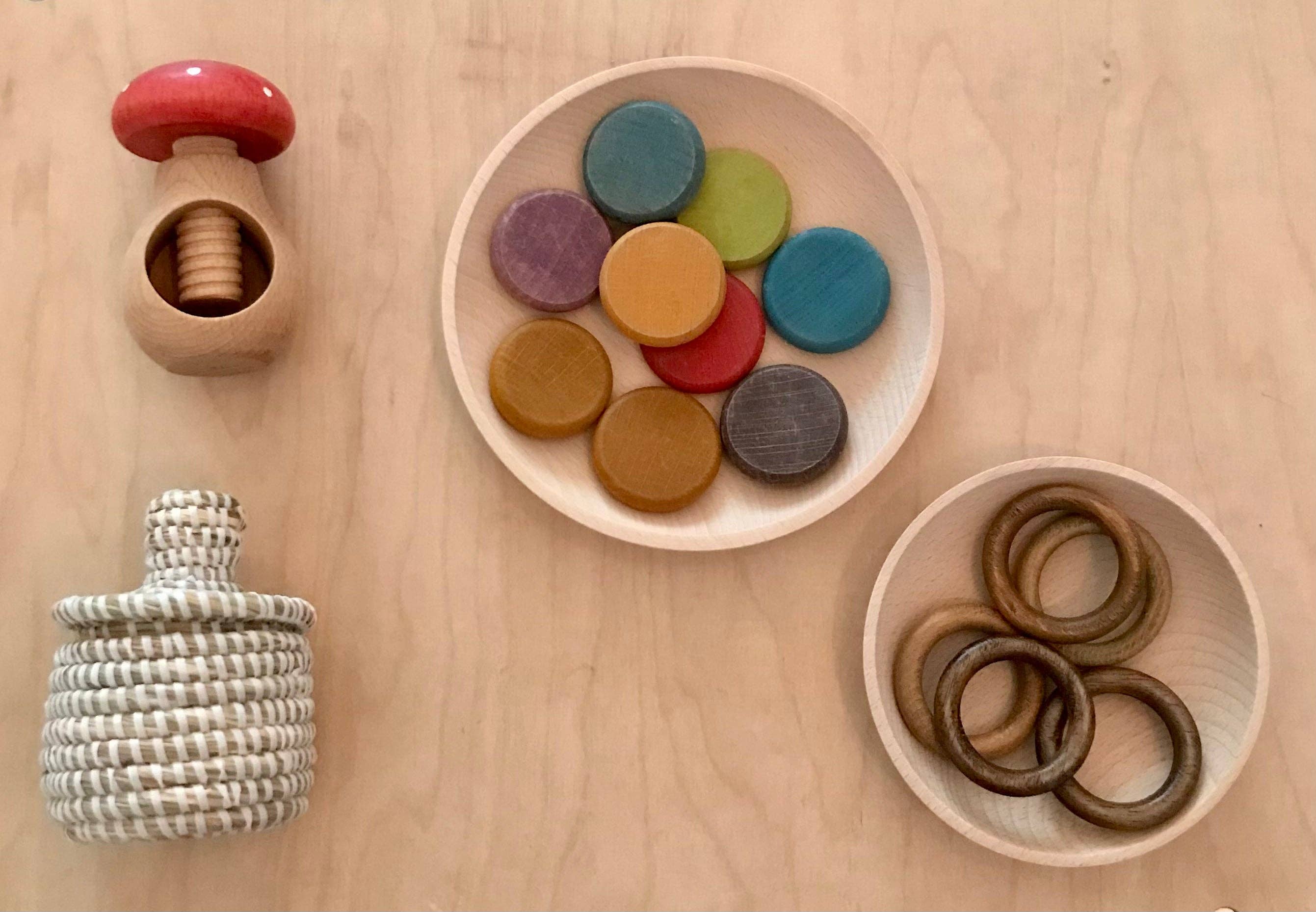 Montessori Baby - Wholesale Wood Toy - Kids - wooden mushroom nutcracker3