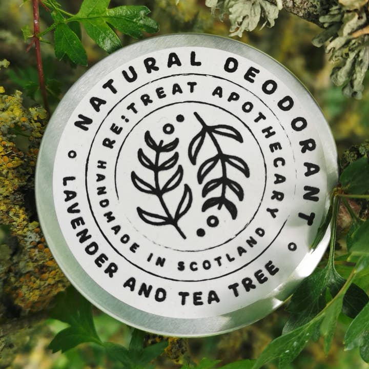 Natural Deodorant - Lavender + Tea Tree for wholesale by re:treat Apothecary