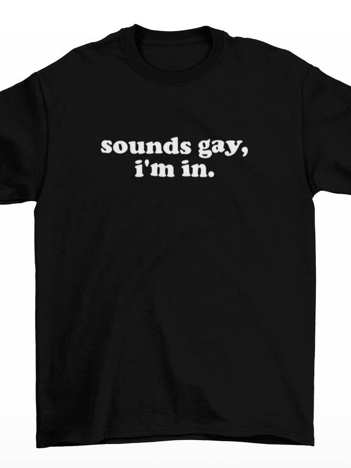 Lyder homoseksuel, Sjov LGBTQ gotisk skjorte for engroshandel hos Wickedly Divine Shop