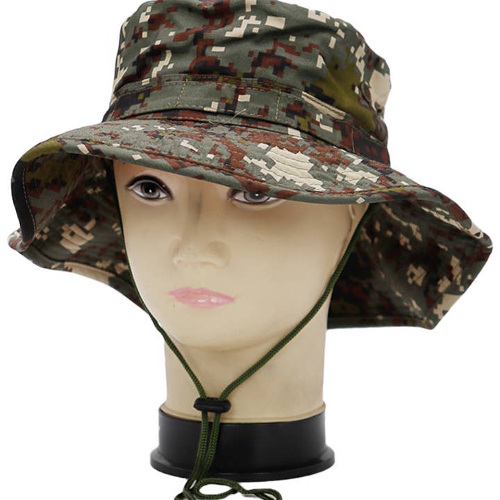 Digital Camo Din-Tex Cotton Boonie Bucket Hat for wholesale on Faire