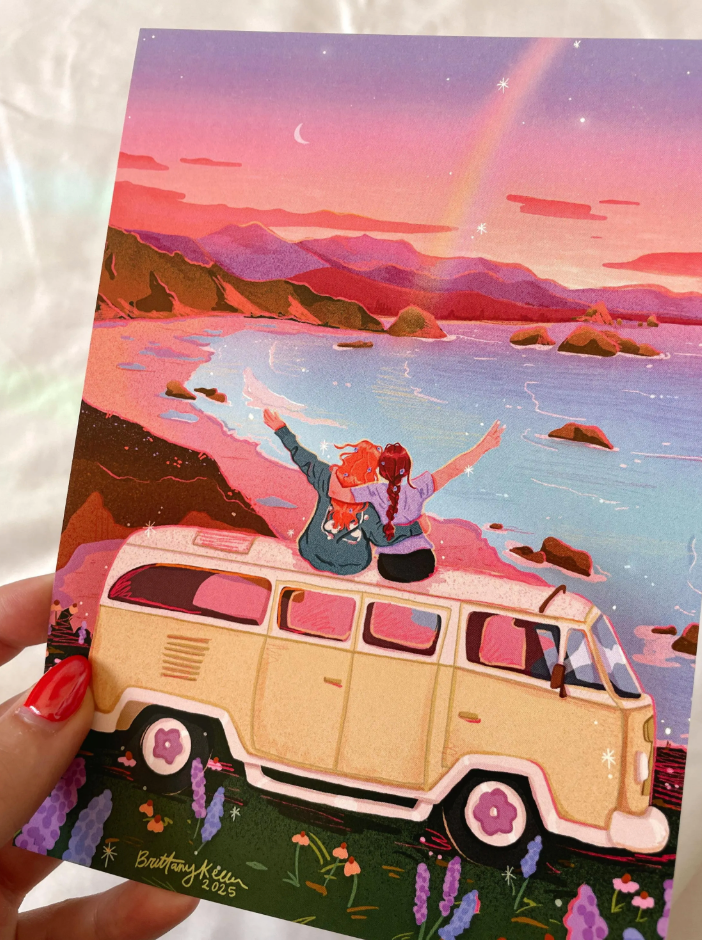 Brittany Keller Art - Wholesale Art Print - Van Life Print4