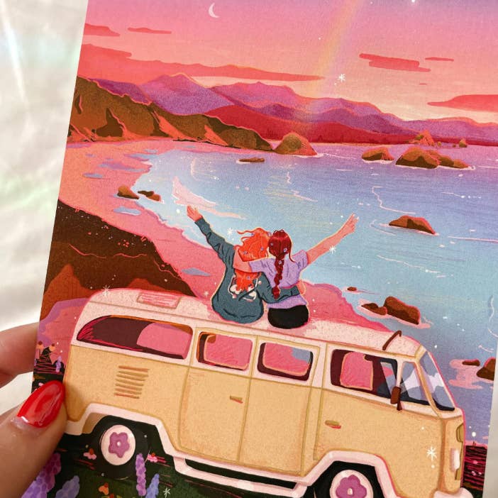 Brittany Keller Art - Wholesale Art Print - Van Life Print4