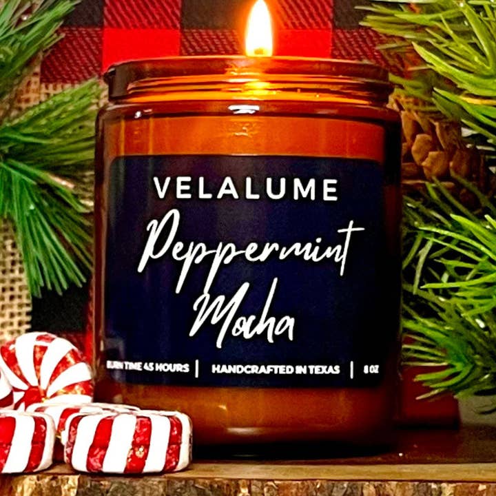 Peppermint Mocha Christmas Candle for wholesale by Velalume