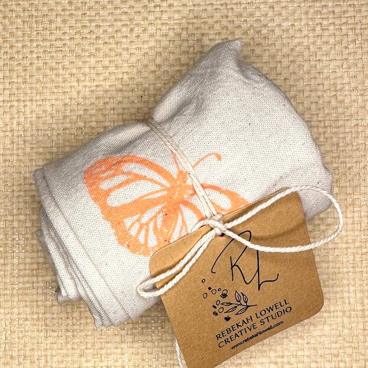 Rebekah Lowell Creative Studio - Wholesale Tea Towel - Monarch Butterfly Tea Towel0