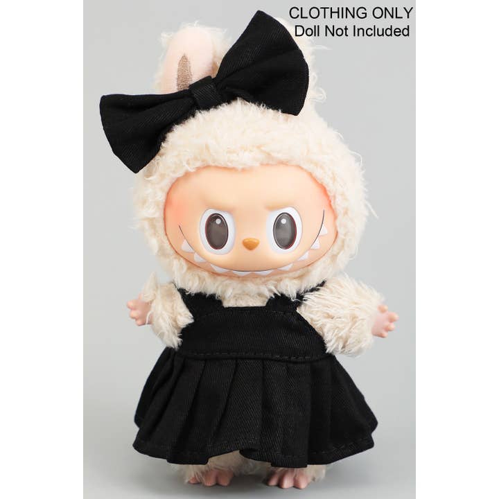 PLEATED DRESS WITH MATCHING BOW LABUBU OUTFIT ONLY for wholesale by Girly