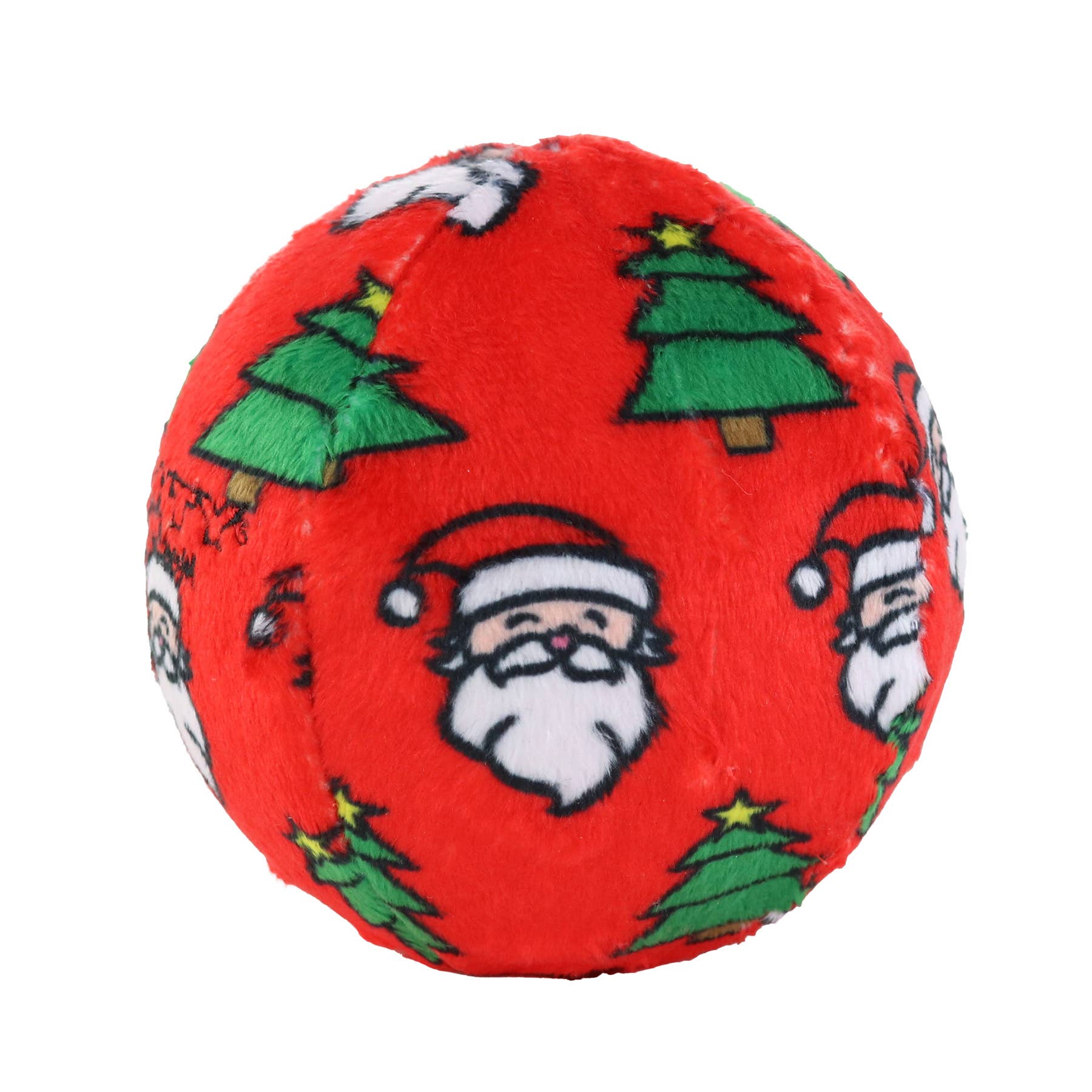 Tuffy Dog Toys - VIP Products - Wholesale Piepspeeltje - Hond - Mighty Bal-Medium Kerstmis Piepend Hondenspeelgoed, Geen Vulling4