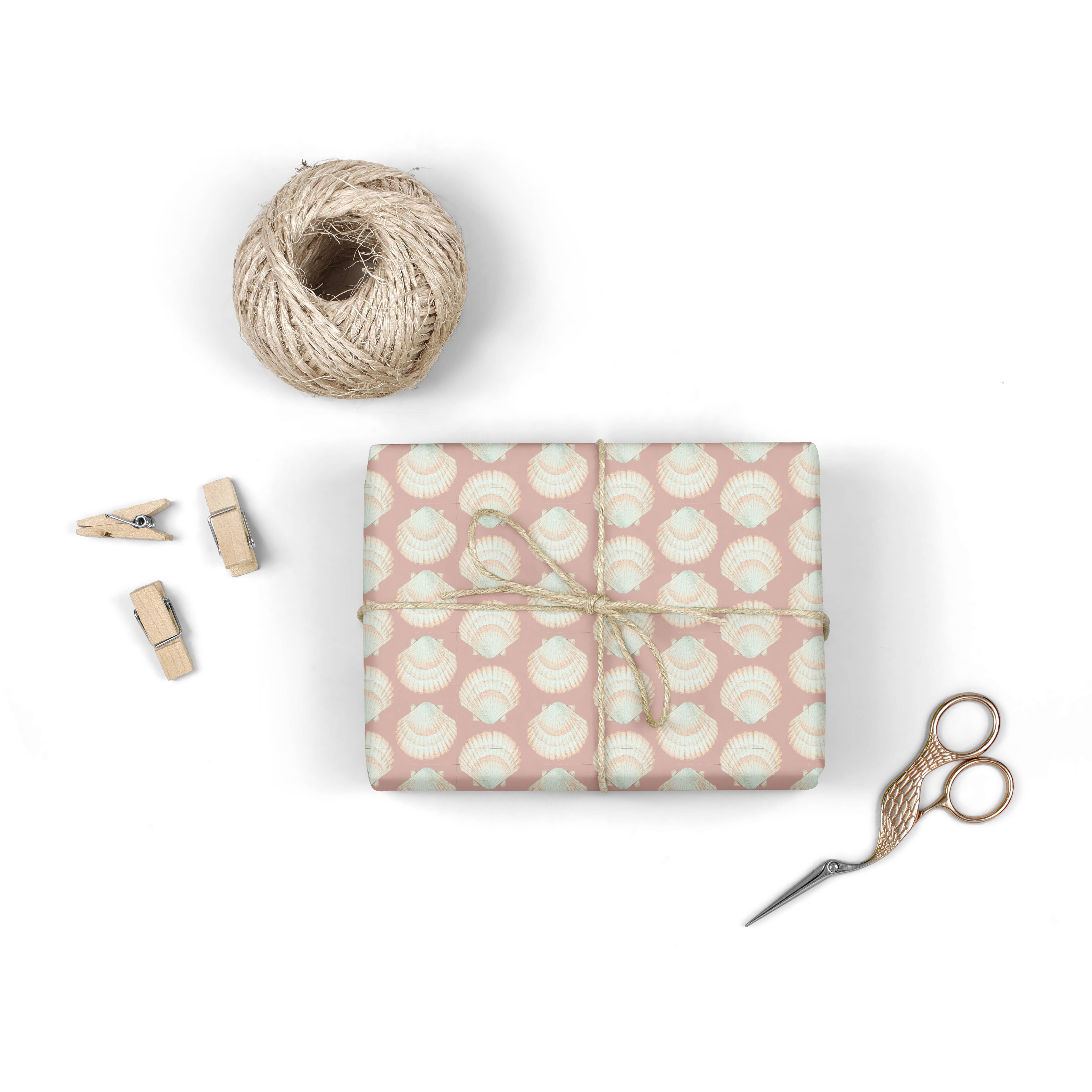 Phillips Designs - Wholesale Wrapping Paper Roll - Oyster Shell Art Paper2