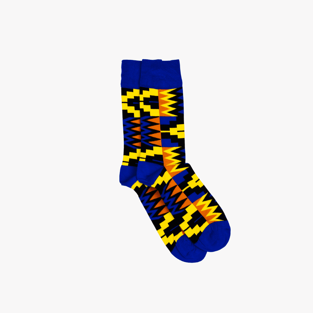 Afropop – wholesale Socks – Unisex – Zion Socks Blue3