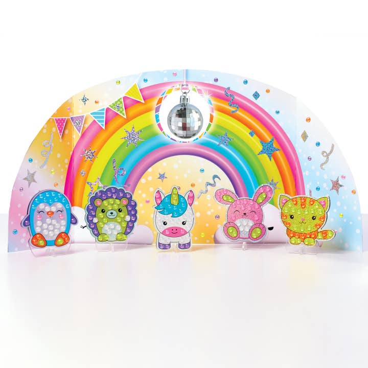 Faber-Castell / Creativity for Kids - Wholesale DIY Craft Kit - Kids - Bubble Gems Pearl Pals Disco Party Diamond Painting Kit10