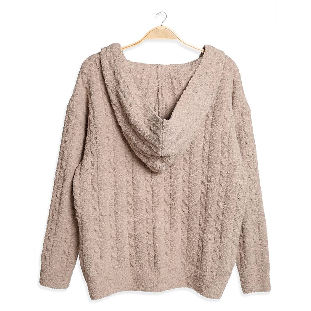 Fashion City - Vendita all'ingrosso Felpa con cappuccio - Donna - Felpa calda con cerniera monocolore tinta unita33