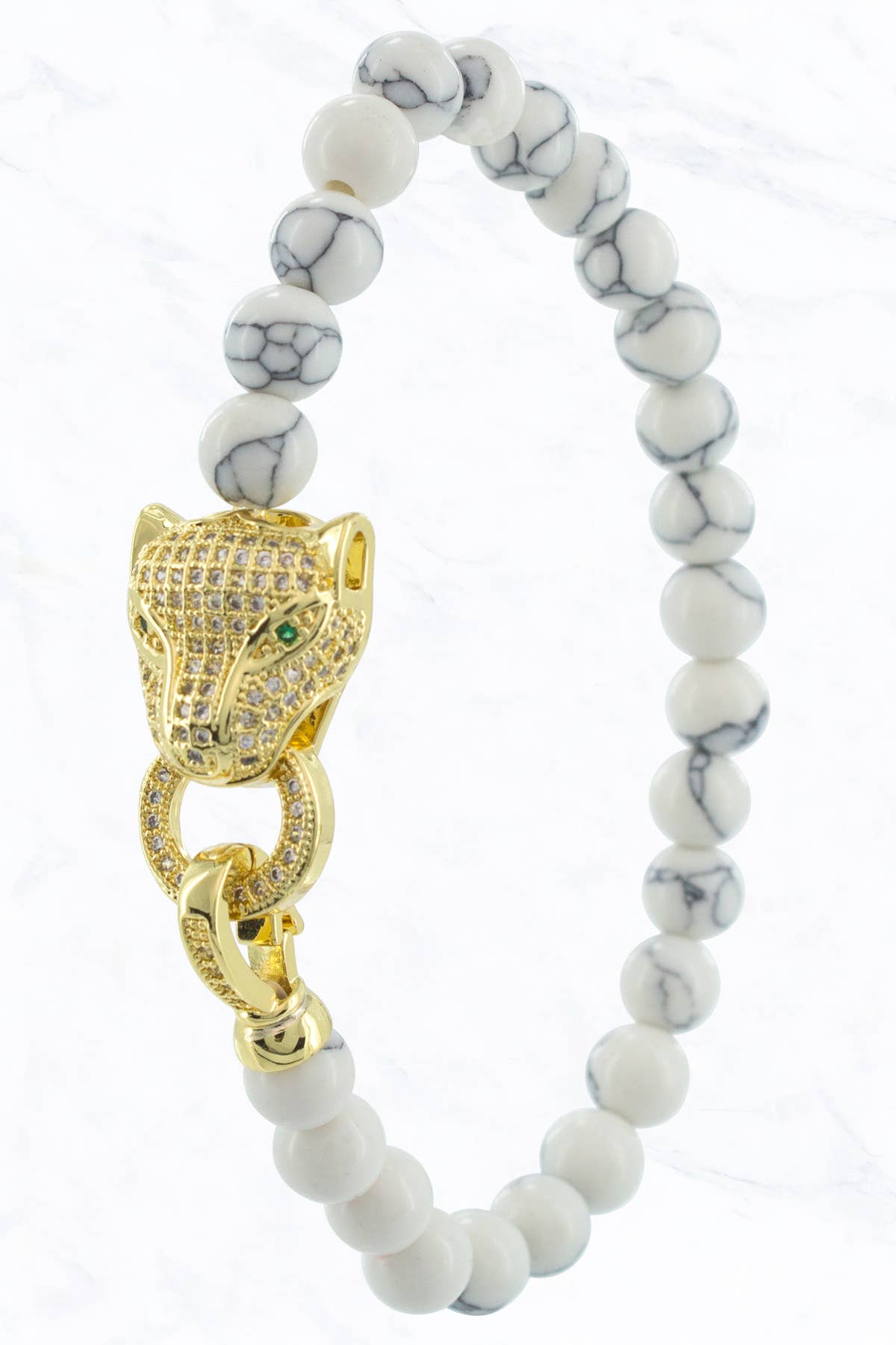 Suzie Q USA - Vendita all'ingrosso Braccialetto con ciondolo/pendente - Bracciale con ciondolo pantera con zirconi cubici1