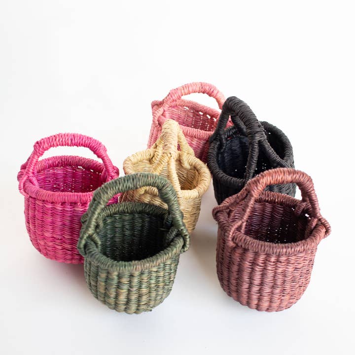 Heddle & Lamm - Wholesale Basket - Teeny Tiny Kandiga Basket - Olive