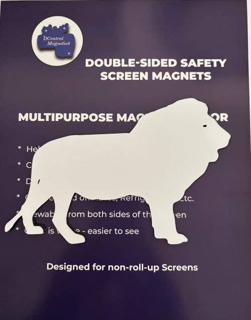 DCentral Magnetics - Wholesale Magnet - DCentral® LION Flexible Vinyl Safety Screen Magnets3